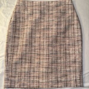 Banana Republic Textured Plaid Mini Skirt, pink, 00P